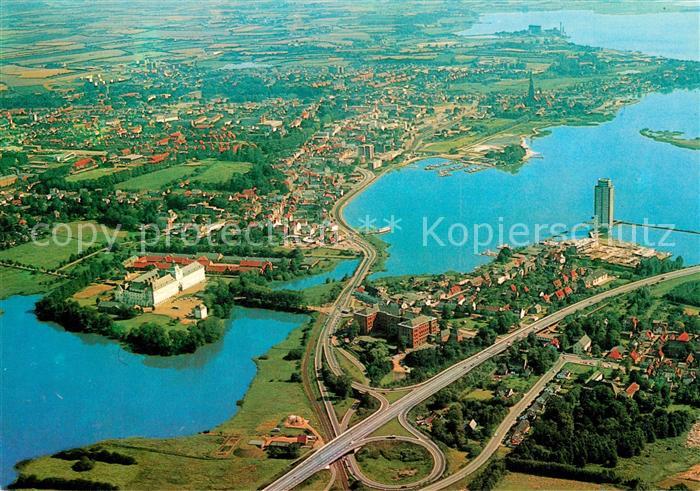 Schleswig Holstein Schlossinsel mit Schloss Gottorp heute Landesmuseum Burgsee B