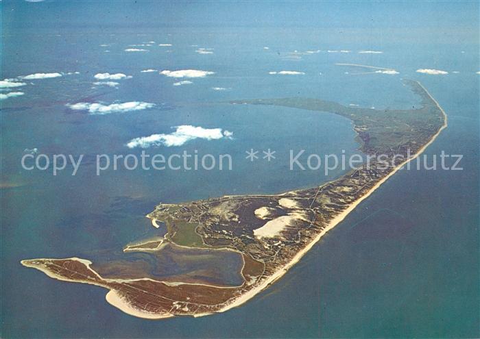 Sylt Nordseeinsel Fliegeraufnahme aus 5000 Meter Hoehe