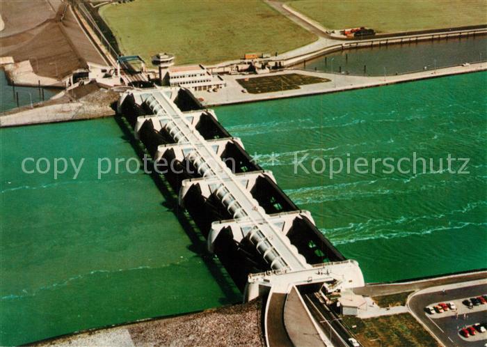 Vollerwiek Eiderdamm mit Sperrwerk Fliegeraufnahme