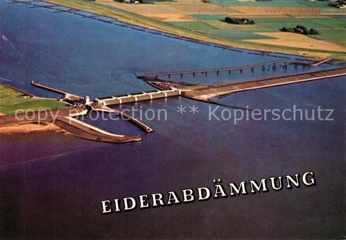 Vollerwiek Eiderdamm Eiderabdaemmung Fliegeraufnahme