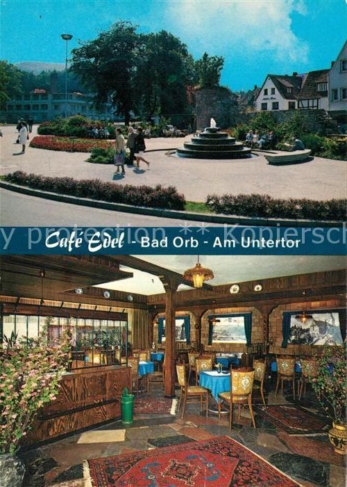 Bad Orb Cafe Edel Platz Brunnen