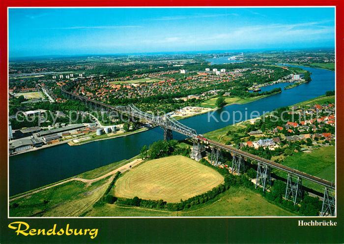 Rendsburg Hochbruecke Nord Ostsee Kanal Fliegeraufnahme