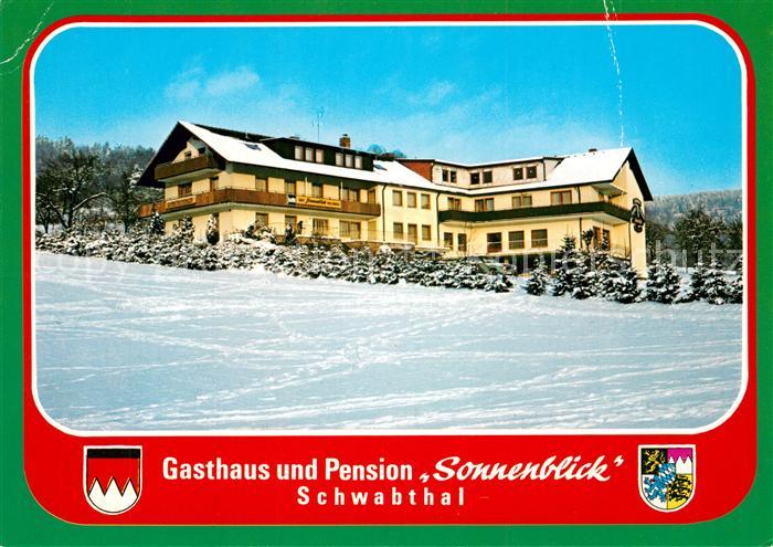 Schwabthal Gasthaus Pension Sonnenblick Winterlandschaft