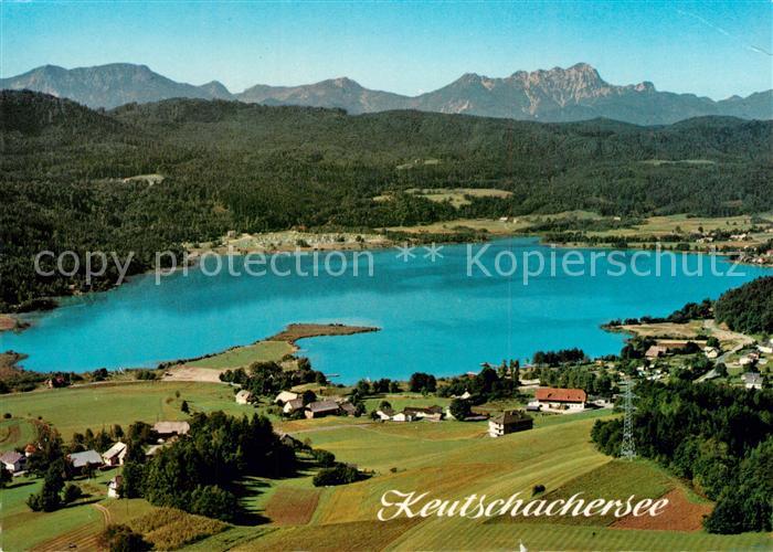 Keutschach See Keutschachersee mit Karawanken Fliegeraufnahme