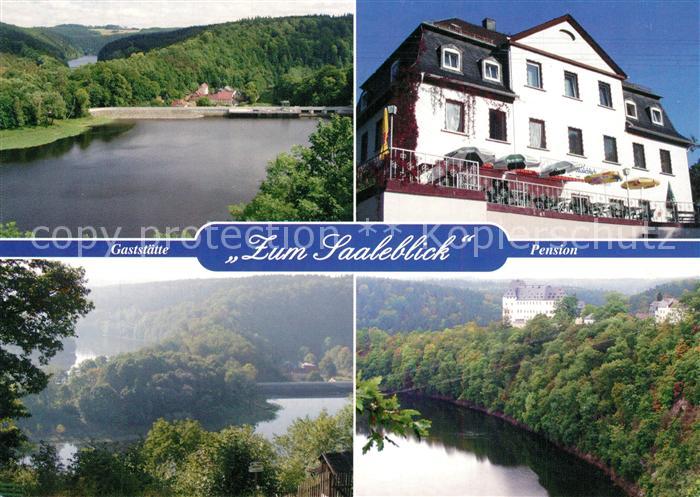 Burgk Saale-Orla-Kreis Gaststaette Pension Zum Saaleblick Landschaftspanorama