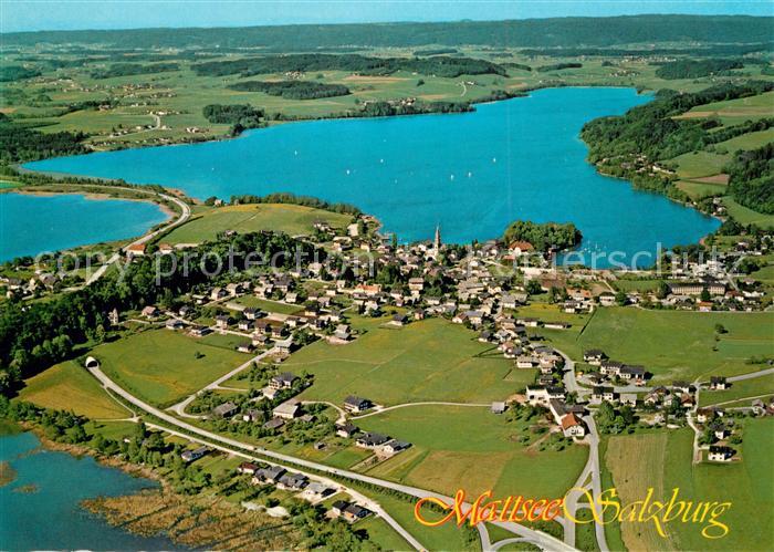 Mattsee Salzburg Obertrumersee Niedertrumersee Fliegeraufnahme