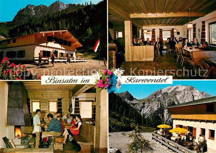 Stans Tirol Binsalm im Karwendelgebirge Berggaststaette Jausenstation
