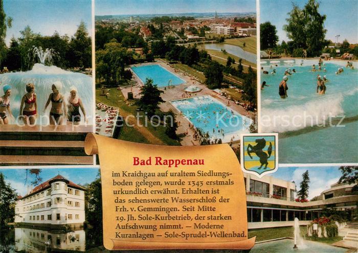 Bad Rappenau Wasserschloss Sole Kurbad Sprudel Wellenbad