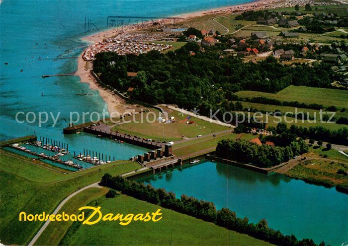 Dangast Nordseebad Schleuse Fliegeraufnahme