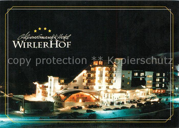 Galtuer Tirol Alpenromantik Hotel Wirler Hof Nachtaufnahme