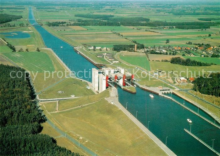 Scharnebeck Lueneburg Schiffshebewerk Bauwerk Fliegeraufnahme