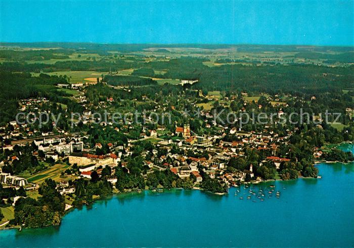 Tutzing Starnbergersee Fliegeraufnahme