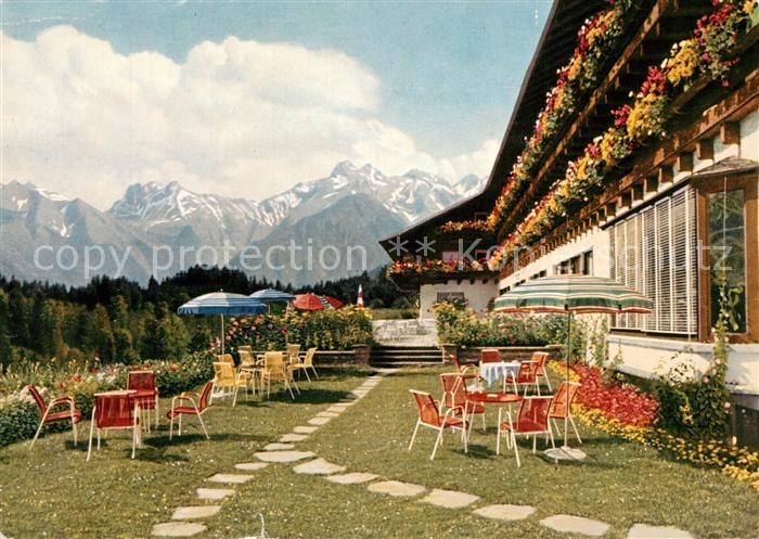 Sonthofen Oberallgaeu Allgaeuer Berghof mit Alpe Eck Hoernergebiet