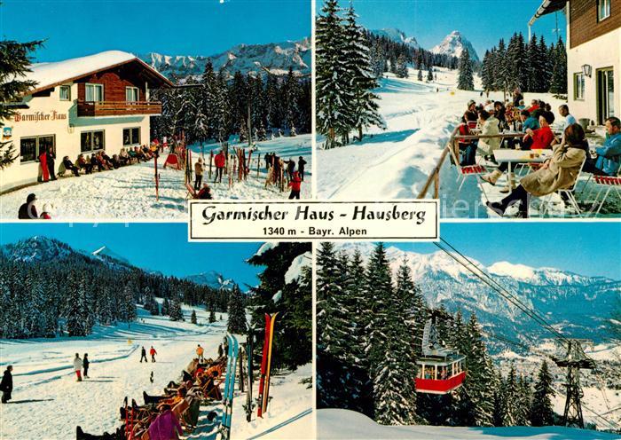 GARMISCH-PARTENKIRCHEN Bayern Garmischer Haus Hausberg Bergbahn Wintersportplatz