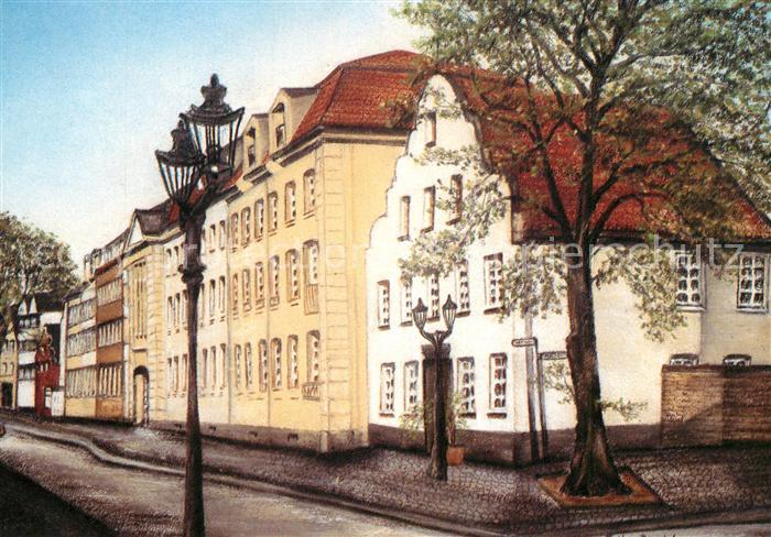 Kaiserswerth Diakoniewerk Altenzentrum am Markt Kreidebild von Erika Bentele Kue