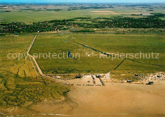 St Peter-Ording Nordseeheilbad Schwefelbad Luftaufnahme von Westen