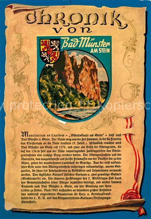 Bad Muenster Stein Ebernburg Chronik Wappen Siegel