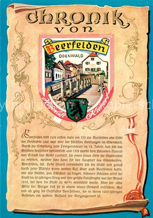 Beerfelden Odenwald Chronik Wappen Siegel