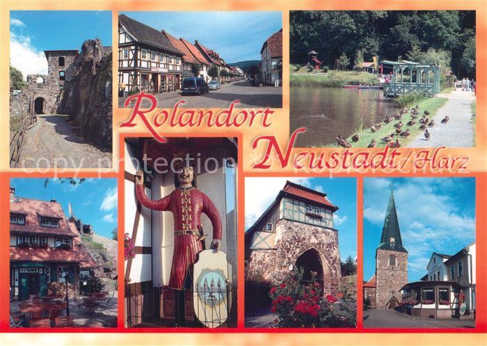 Neustadt Harz Burgruine Hohnstein Burgstrasse Gondelteich Burggashof Roland Kirc