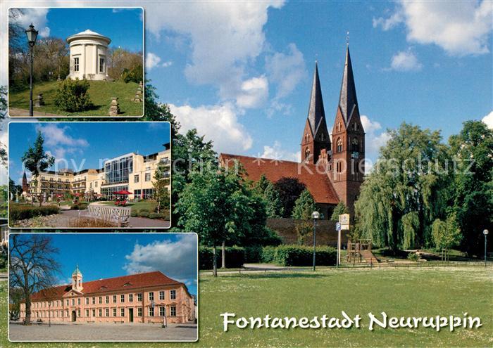 Neuruppin Tempelgarten Seehotel Fontane Altes Gymnasium Klosterkirche