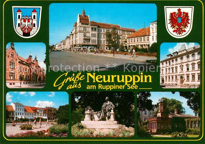 Neuruppin Kreisverwaltung Wappen Denkmal Villa Tempelgarten