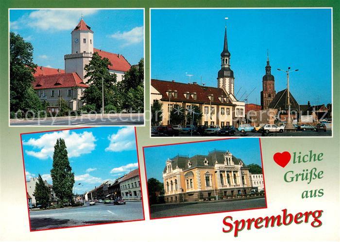 Spremberg Niederlausitz Schloss Rathaus Kreuzkirche Dresdener Strasse Bibliothek