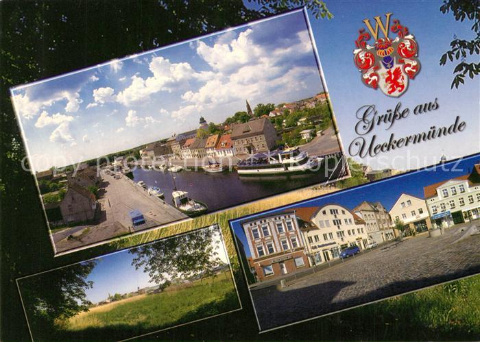 Ueckermuende Mecklenburg Vorpommern Hafen Markt Kastanienallee