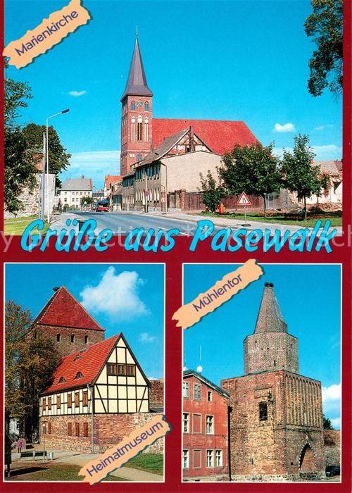 Pasewalk Mecklenburg Vorpommern Marienkirche Muehlentor Heimatmuseum