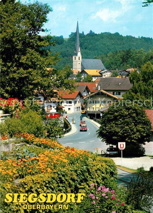 Siegsdorf Hoeslwang Kirche Ortsansicht