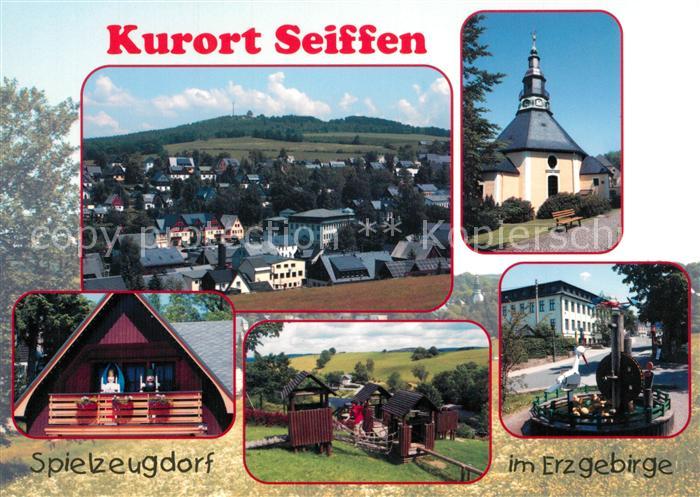 Seiffen Erzgebirge Panorama Dorfkirche Schwartenberg Engel Bergmann Spielzeugbru