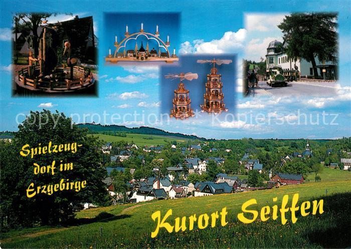 Seiffen Erzgebirge Pyramiden Schwibbogen Spielzeugmuseum Wasserspielbrunnen