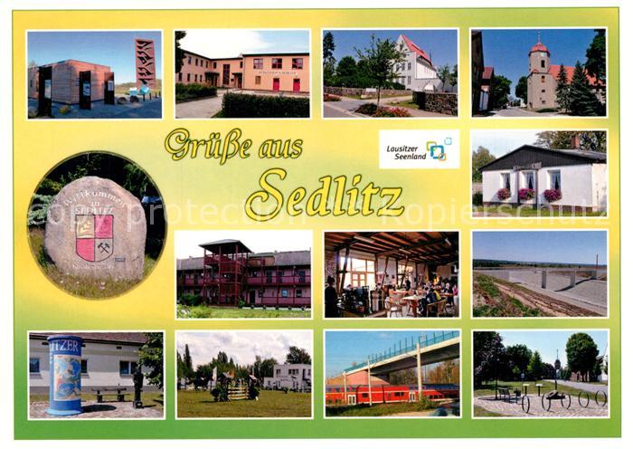 Sedlitz Landmarke Rostiger Nagel Buergerhaus Kirche Bergbaudenkmal