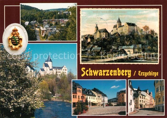 Schwarzenberg Erzgebirge Schloss Schwarzenerg Markt Oberes Tor