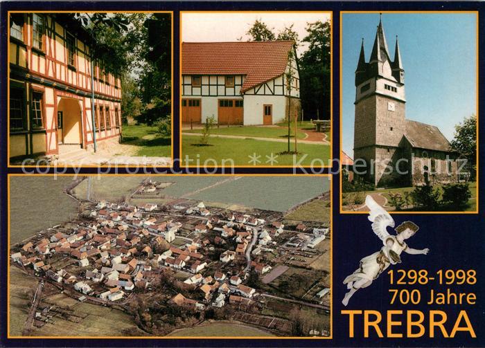 Trebra Sondershausen Fliegeraufnahme Kirche Fachwerk