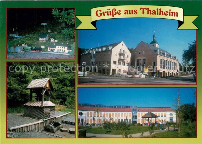 Thalheim Erzgebirge Rentnersruh Miniaturlandschaft mit historischen Gebaeuden Bu