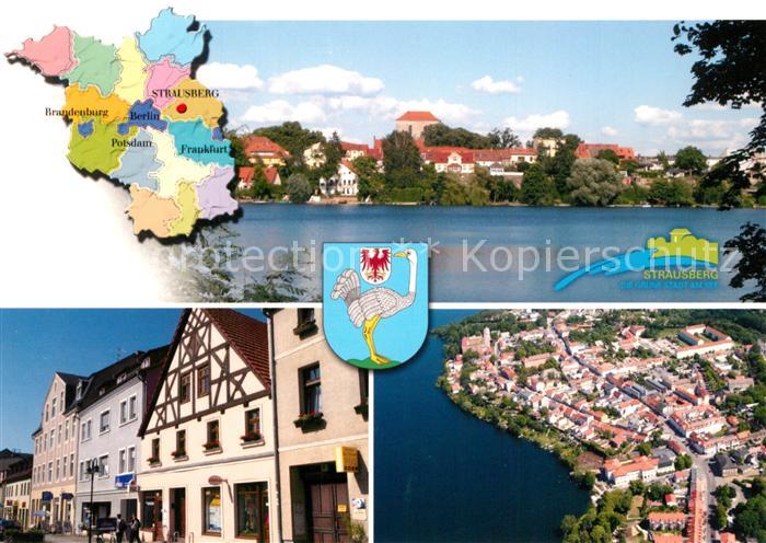 Strausberg Brandenburg Fliegeraufnahme Stadtansichten Panorama