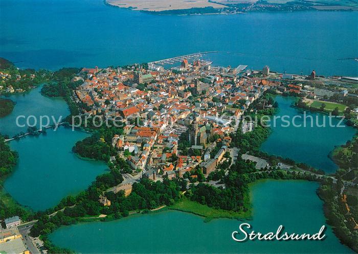 Stralsund Mecklenburg Vorpommern Fliegeraufnahme