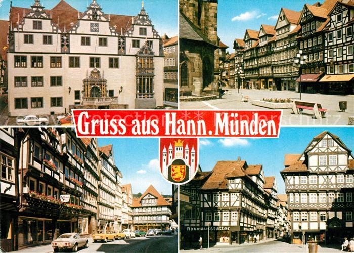 Hannoversch Muenden Rathaus Marktplatz Fachwerkh?user