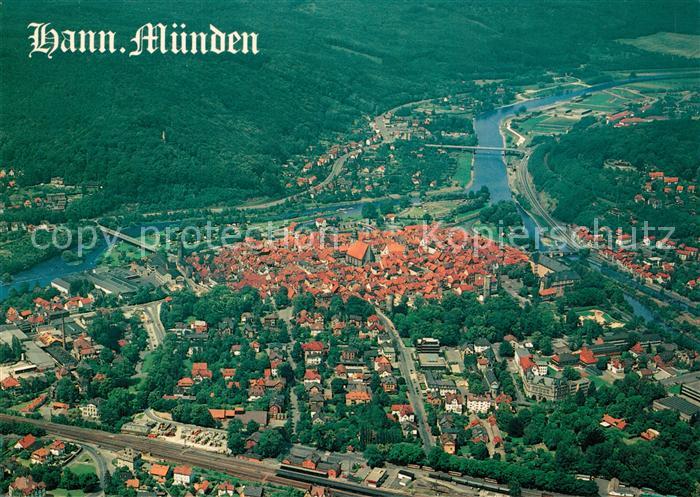 Hannoversch Muenden Fliegeraufnahme