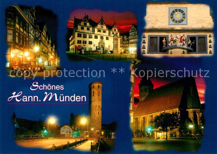 Hannoversch Muenden Nachtaufnahmen