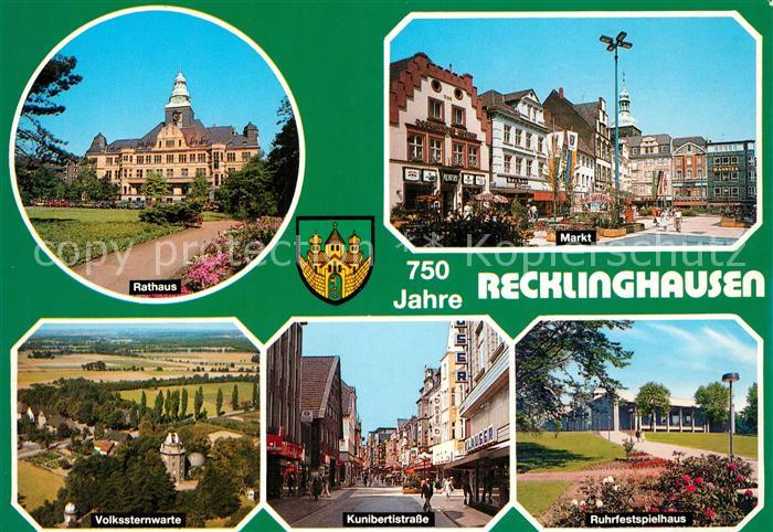Recklinghausen Westfalen Rathaus Volkssternwarte Kunibertstra?e Ruhrfestspielhau