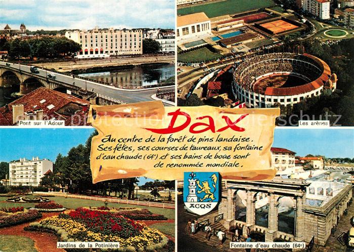 Dax Landes Pont sur l Adour Les arenes Jardins de la Potiniere