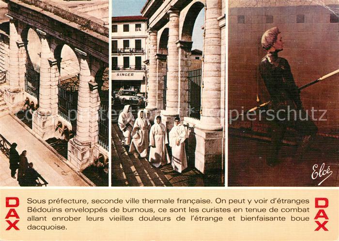 Dax Landes Fontaine Chaude Curistes Bains de boue