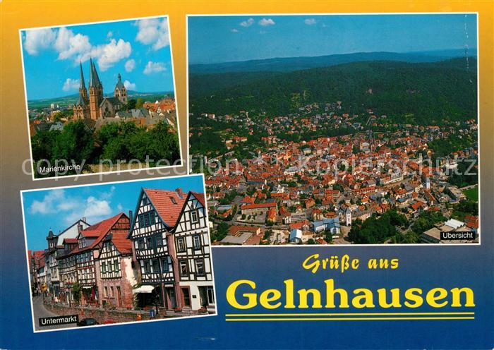 Gelnhausen Marienkirche Untermarkt Panorama