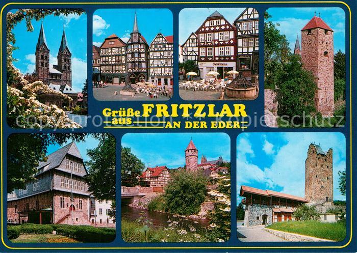 Fritzlar Markt Rathaus Fachwerkh?user T?rme