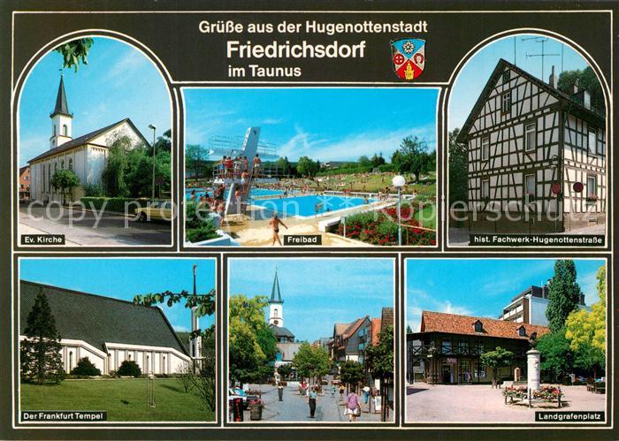 Friedrichsdorf Taunus Evangelische Kirche Freibad Landgrafenplatz Frankfurt Temp