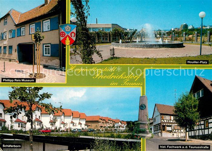 Friedrichsdorf Taunus Philipp Reis Museum Houiller Platz Sch?ferborn Fachwerk