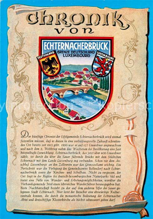 Echternacherbrueck Grenze Deutschland Luxembourg Chronik