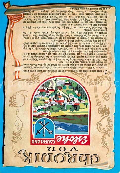 Eslohe Sauerland Chronik Wappen Panorama