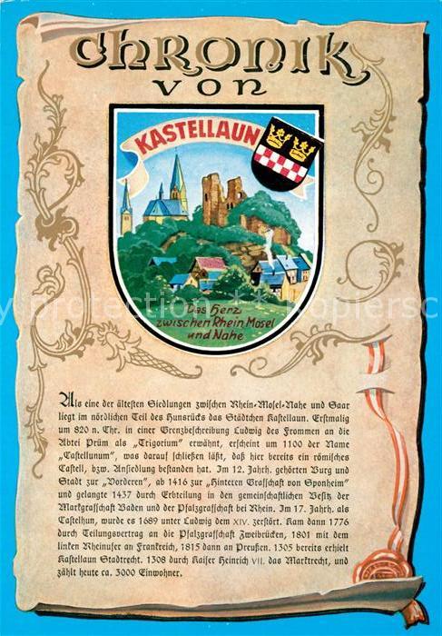 Kastellaun Hunsrueck Chronik Kirche Burgruine
